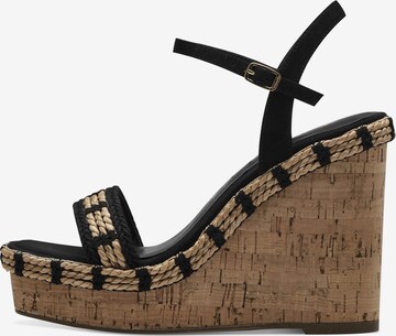 TAMARIS Sandalen met riem in Zwart