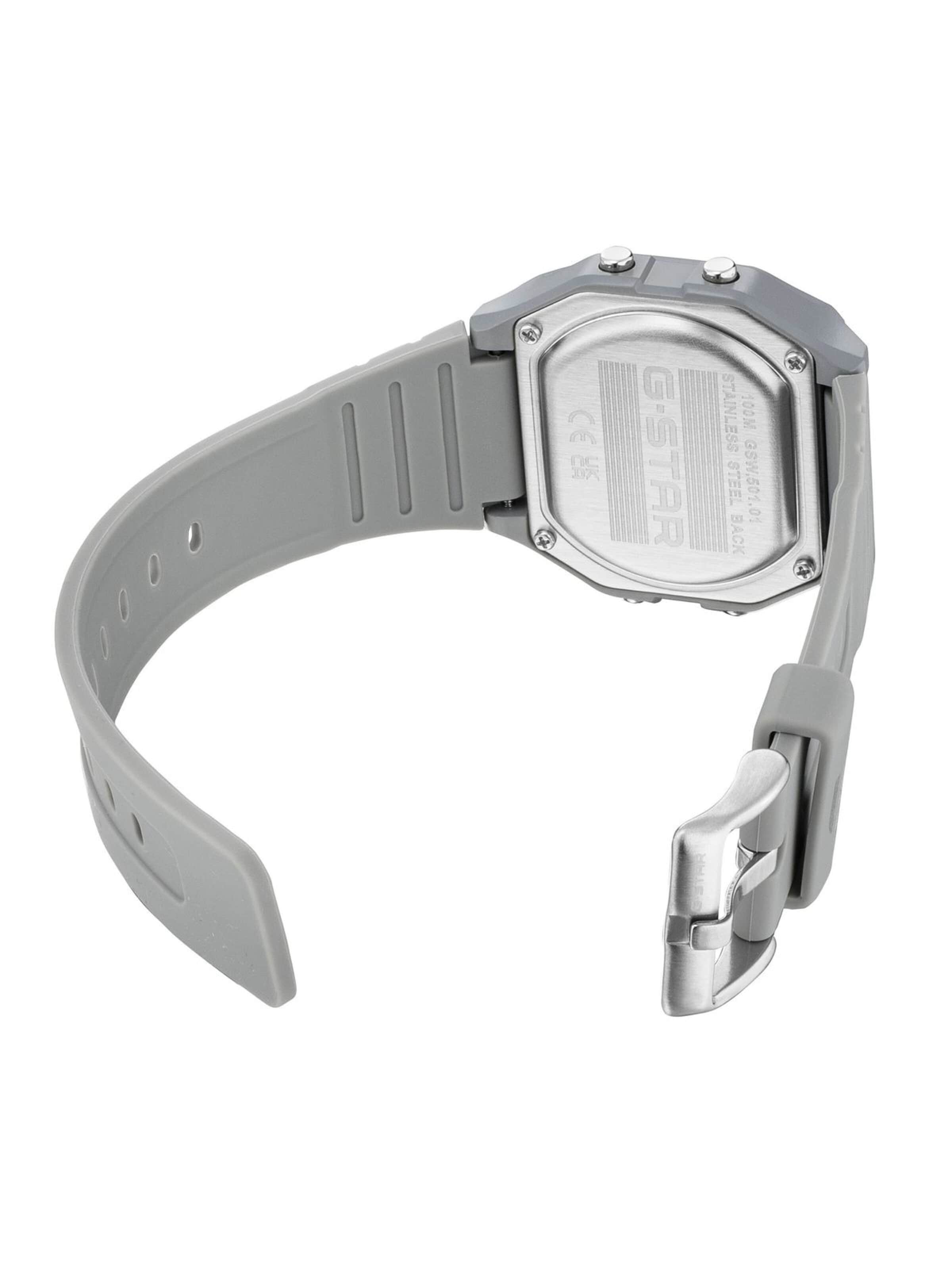 G-STAR Digitální hodinky 'Electronic watch Gridline' – šedá