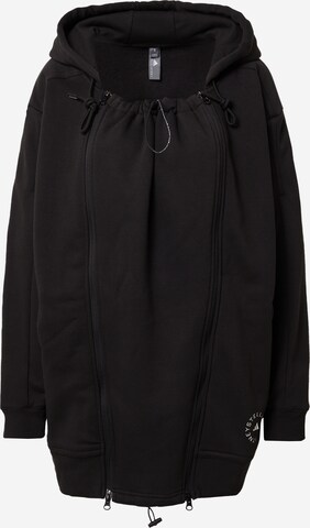 ADIDAS BY STELLA MCCARTNEY Functionele fleece jas 'Truestrength 3-In-1' in Zwart: voorkant