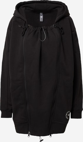 ADIDAS BY STELLA MCCARTNEY Athletic fleece jacket 'Truestrength 3-In-1' in Black: front