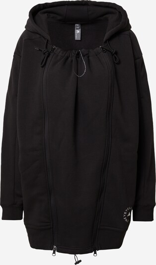 ADIDAS BY STELLA MCCARTNEY Athletic Fleece Jacket 'True Strength' in Black / White, Item view
