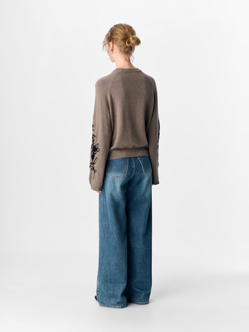 OBJECT Sweter 'OBJLANEY RUBIN' w kolorze brązowy