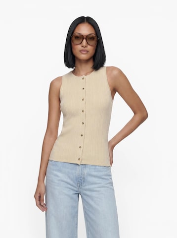 SELECTED FEMME - Colete de malha 'SLFTRIXIE' em bege: frente