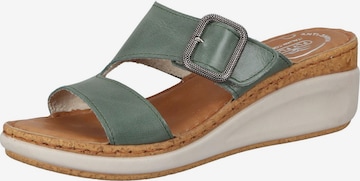 FLY FLOT Pantolette in Grün: Vorderseite