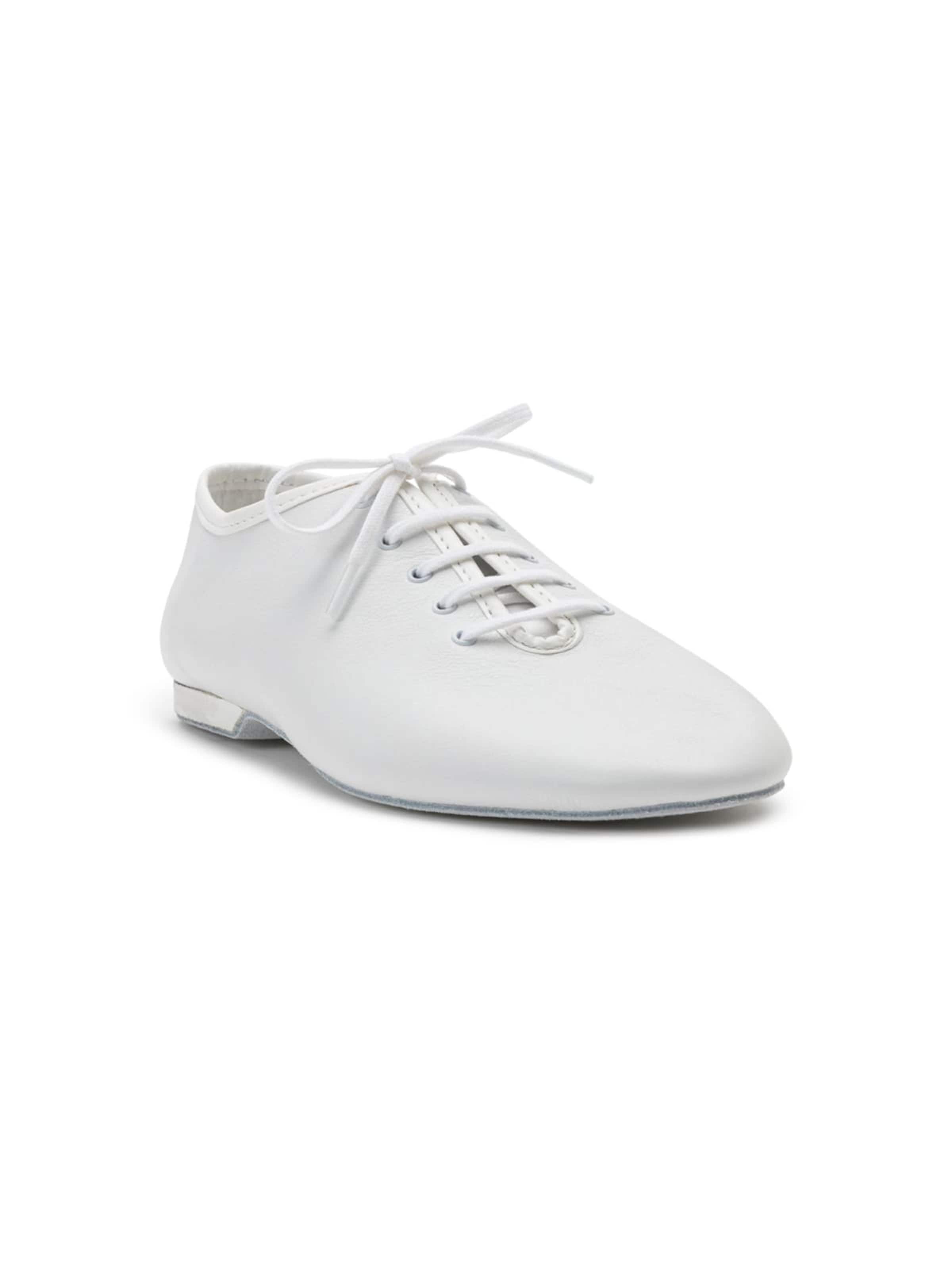 Dancing Queens Classic Flats 'Dancing Queens - Flow Tanzschuhe Leder' in White: front