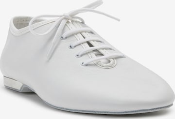 Dancing Queens Classic Flats 'Dancing Queens - Flow Tanzschuhe Leder' in White: front