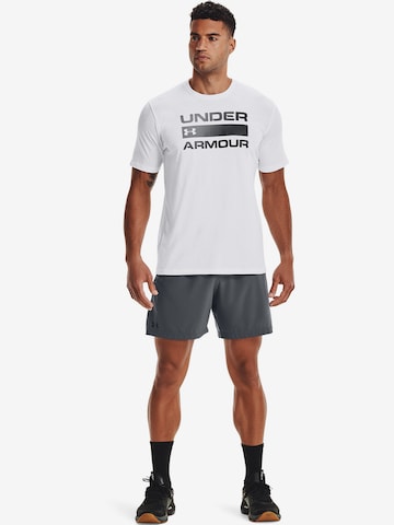 T-Shirt fonctionnel 'Team Issue' UNDER ARMOUR en blanc