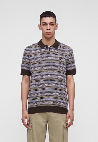 Pull-over 'Fairisle' Lyle & Scott en beige : devant