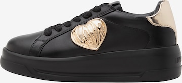 Love MoschinoNiske tenisice 'ECLIPSE50' - crna boja: prednji dio