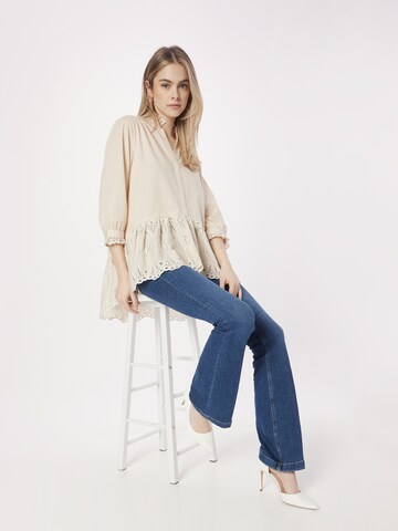 LA STRADA UNICA Blouse 'BOHEME' in Beige