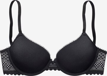 Sutien de tricou Sutien de la LASCANA pe negru: față