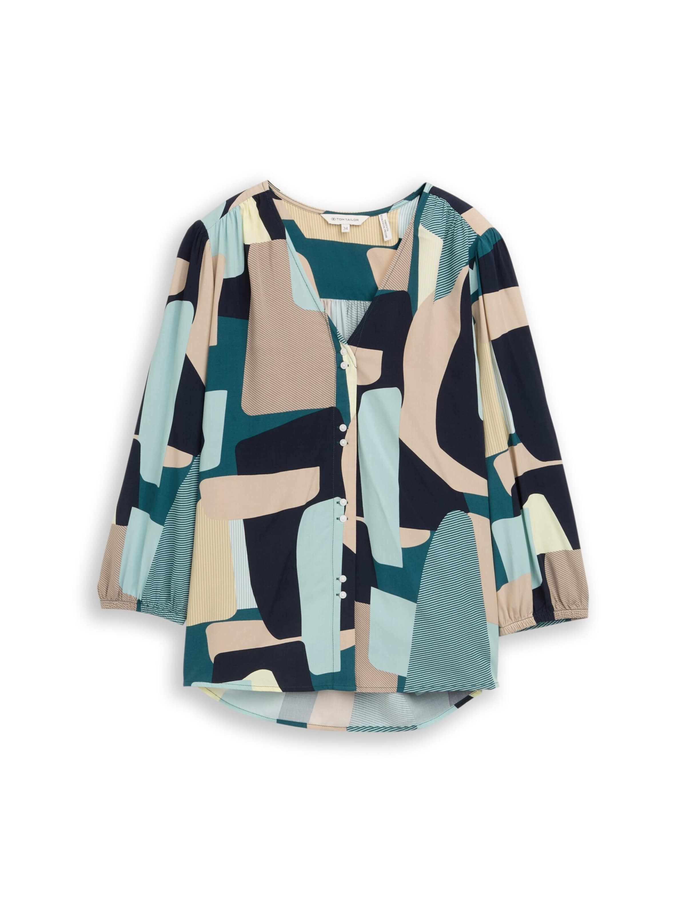 TOM TAILOR Blouse in Groen: voorkant