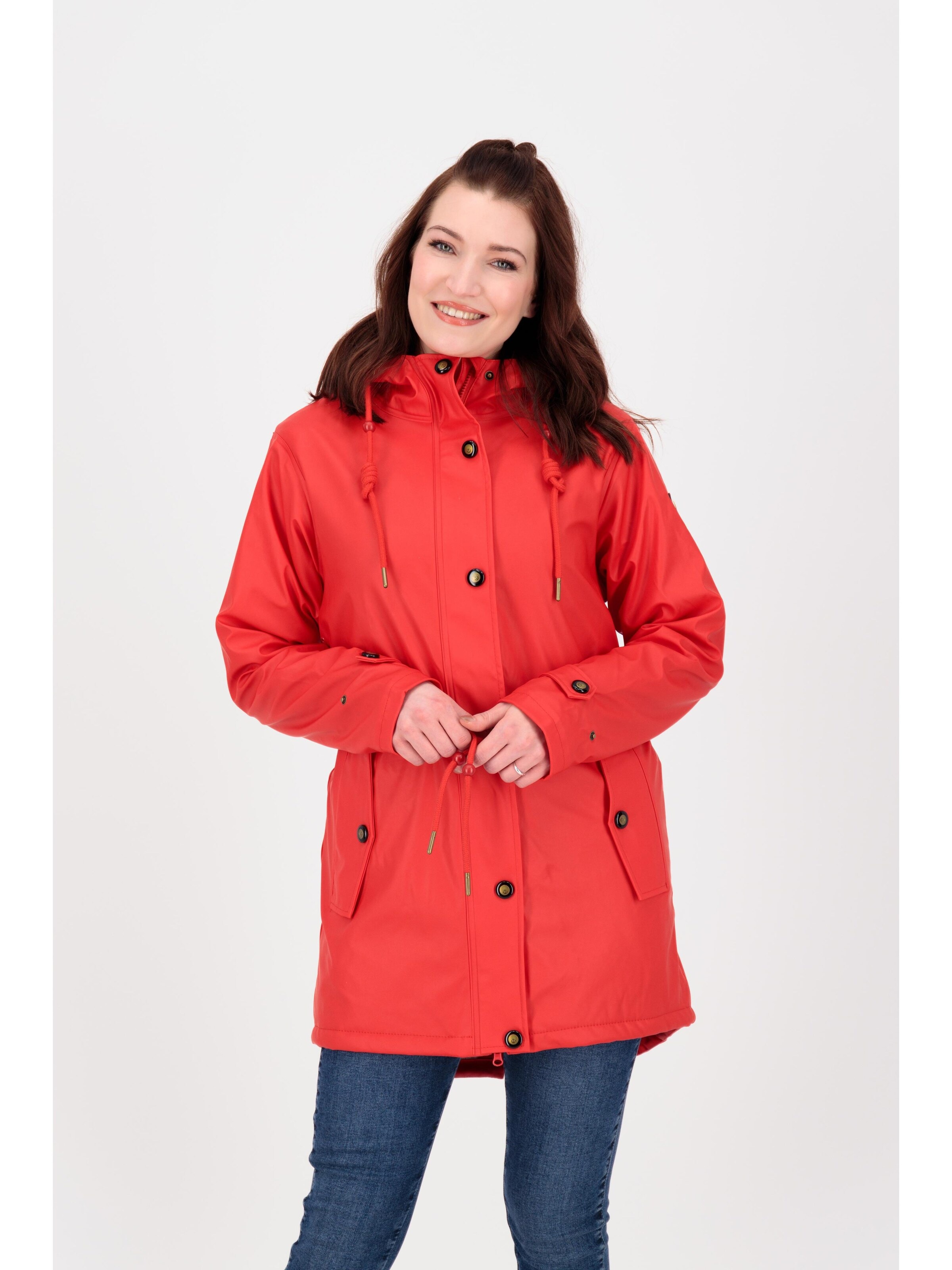 Cappotto funzionale 'Friesennerz ankergluttraum WMN' di ankerglut in rosso