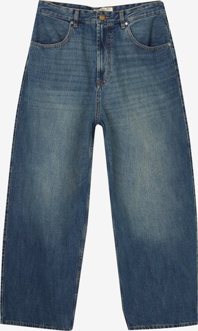 Pull&Bear Wide leg Jeans in Blue: front