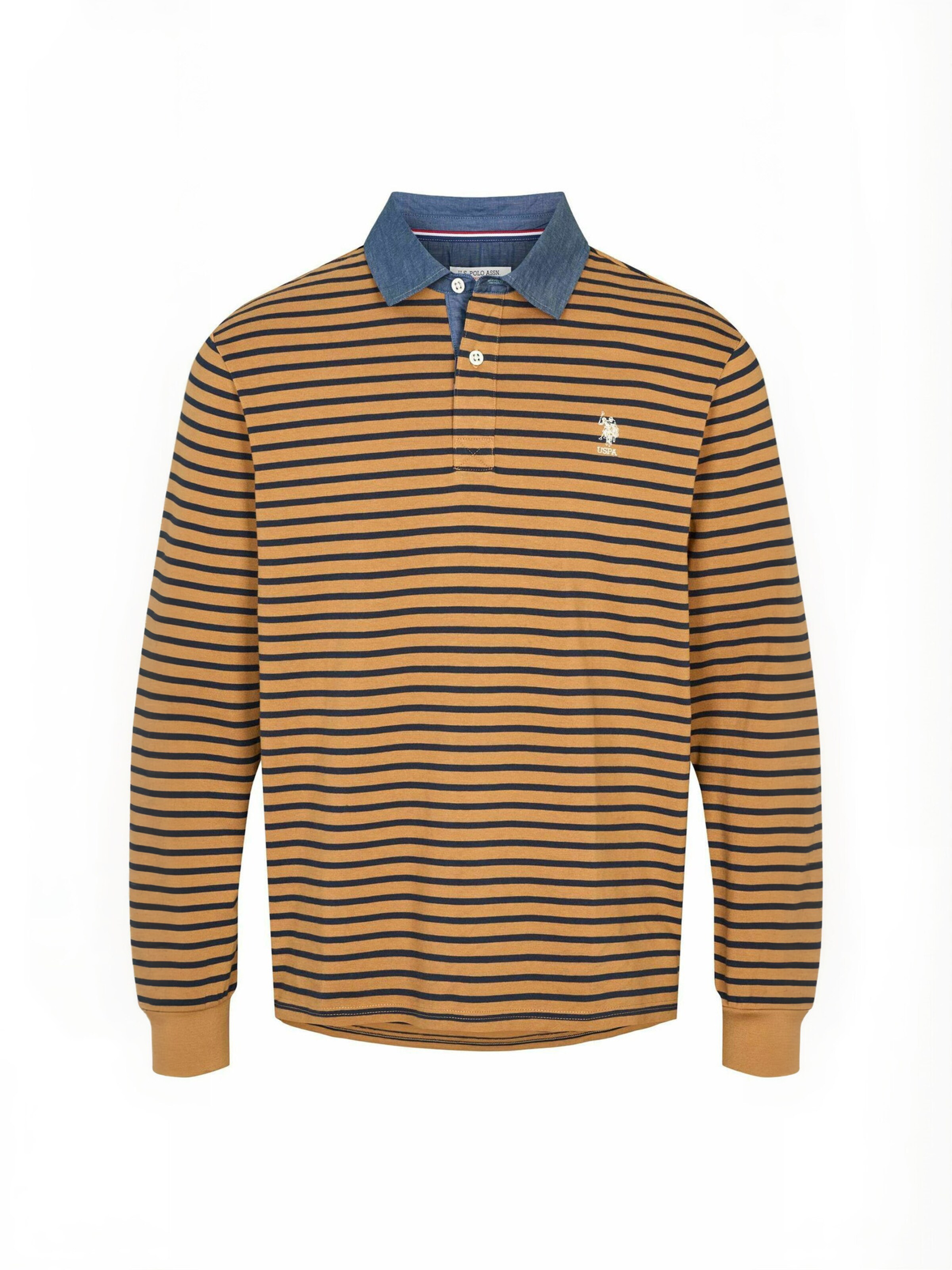 U.S. POLO ASSN. Overhemd ' UMDex ' in Bruin: voorkant