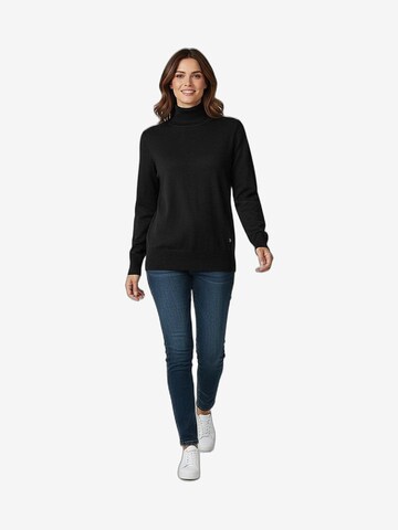 Pull-over Fresh Flower en noir : devant