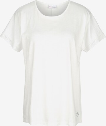 T-shirt MIAMODA en blanc : devant