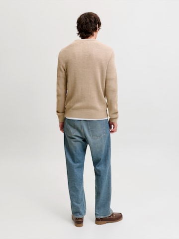 Pullover 'JJPANNEL' di JACK & JONES in marrone