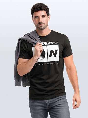 Neverless Shirt 'Sunset Sport Logo' in Grey