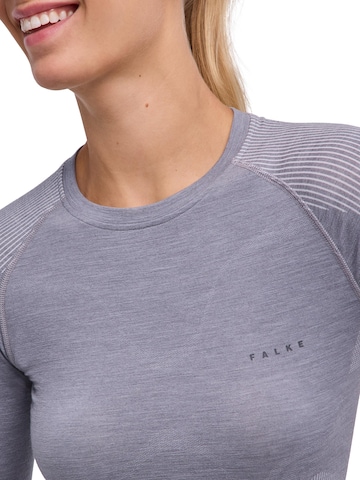 FALKE Wool-Tech Light Round Neck Long sleeve Shirt in Grau