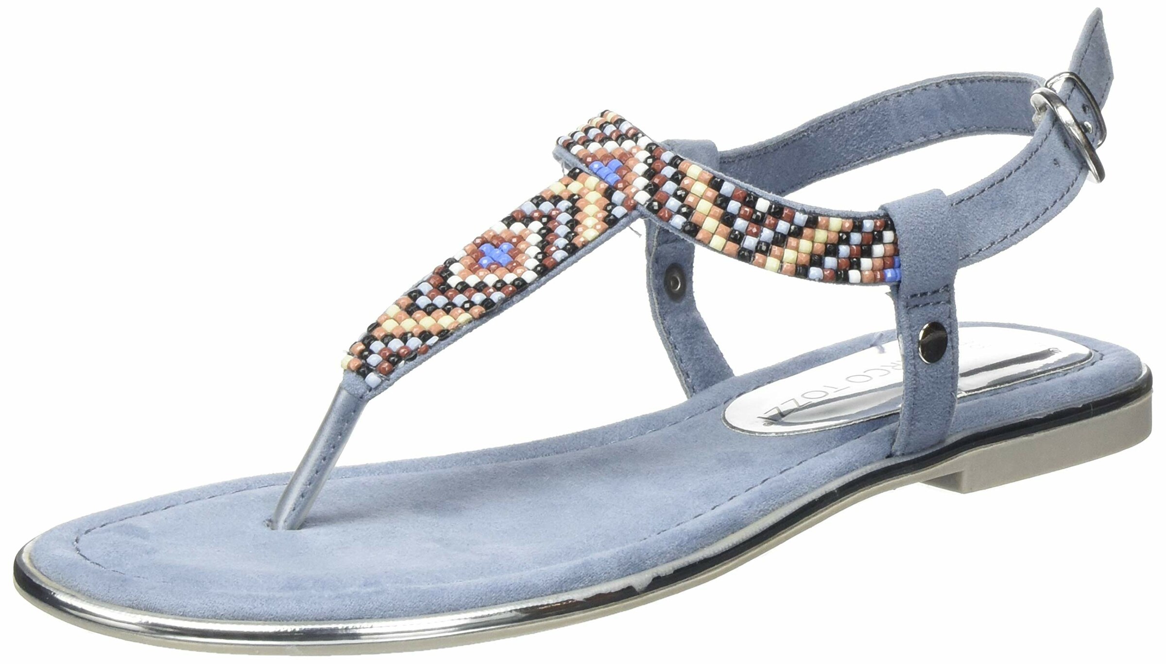 MARCO TOZZI by GUIDO MARIA KRETSCHMER T-bar sandals in Blue: front