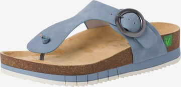 JANA Teenslipper in Blauw: voorkant