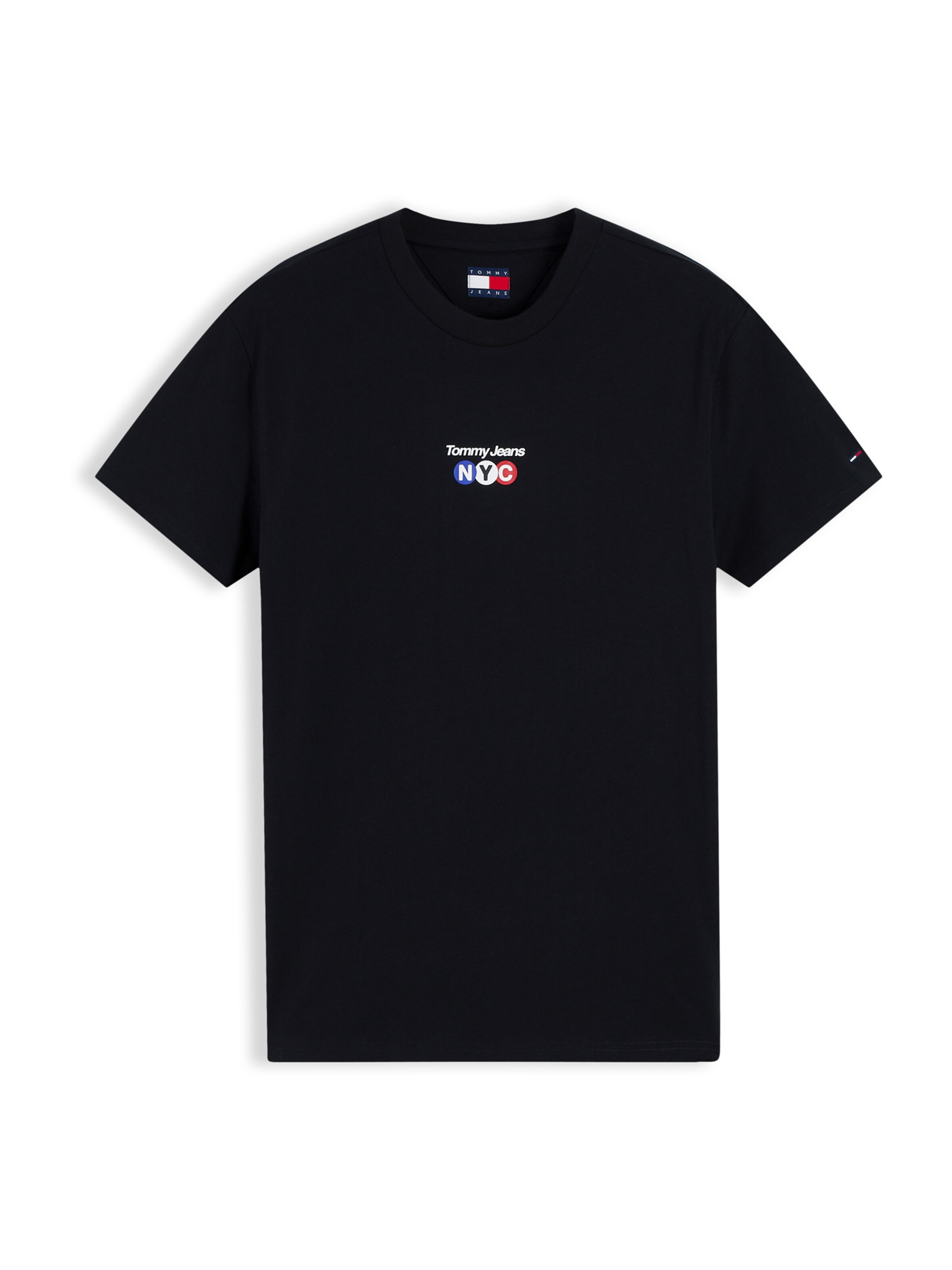 Tricou 'NYC' de la Tommy Jeans pe negru: față