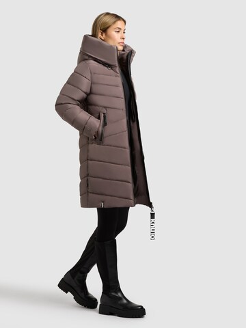 khujo Mantel in Braun