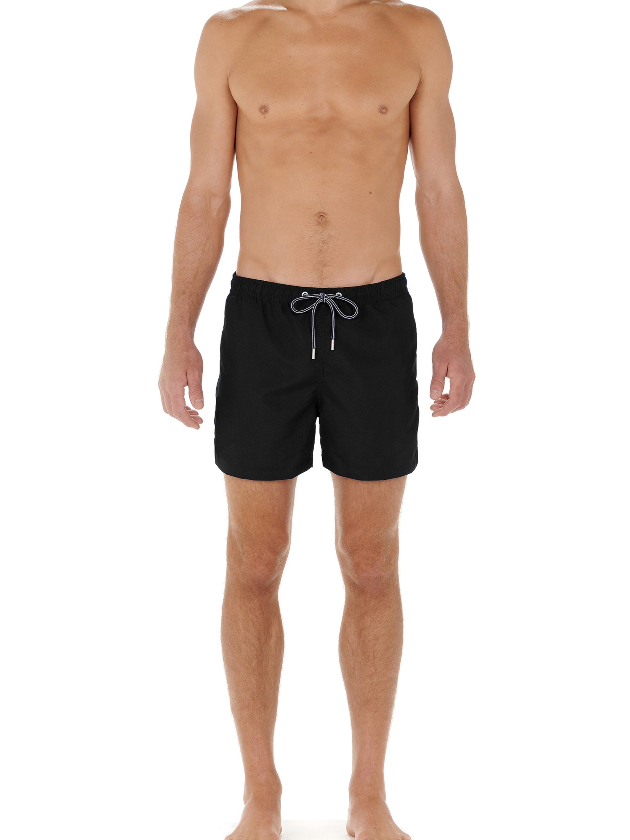 HOM Board Shorts ' Sea Life ' in Black: front