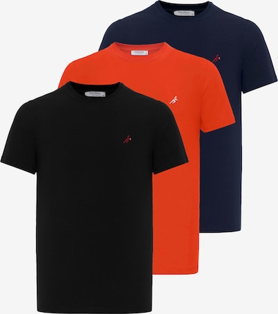 Moxx Paris T-Shirt en bleu marine / rouge / noir / blanc, Vue avec produit