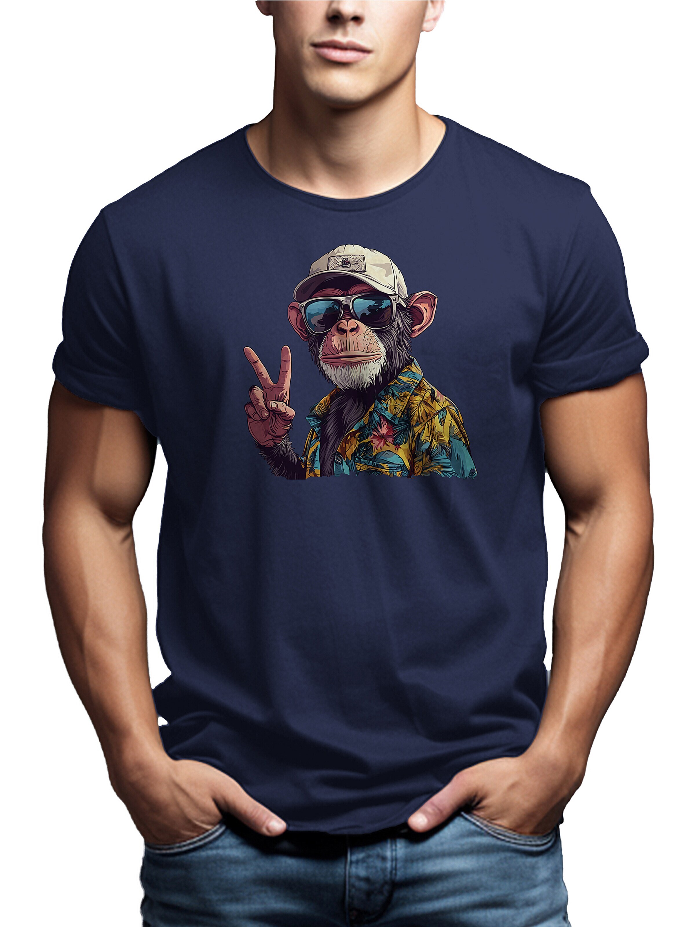 MAKAYA Shirt in Blue: front
