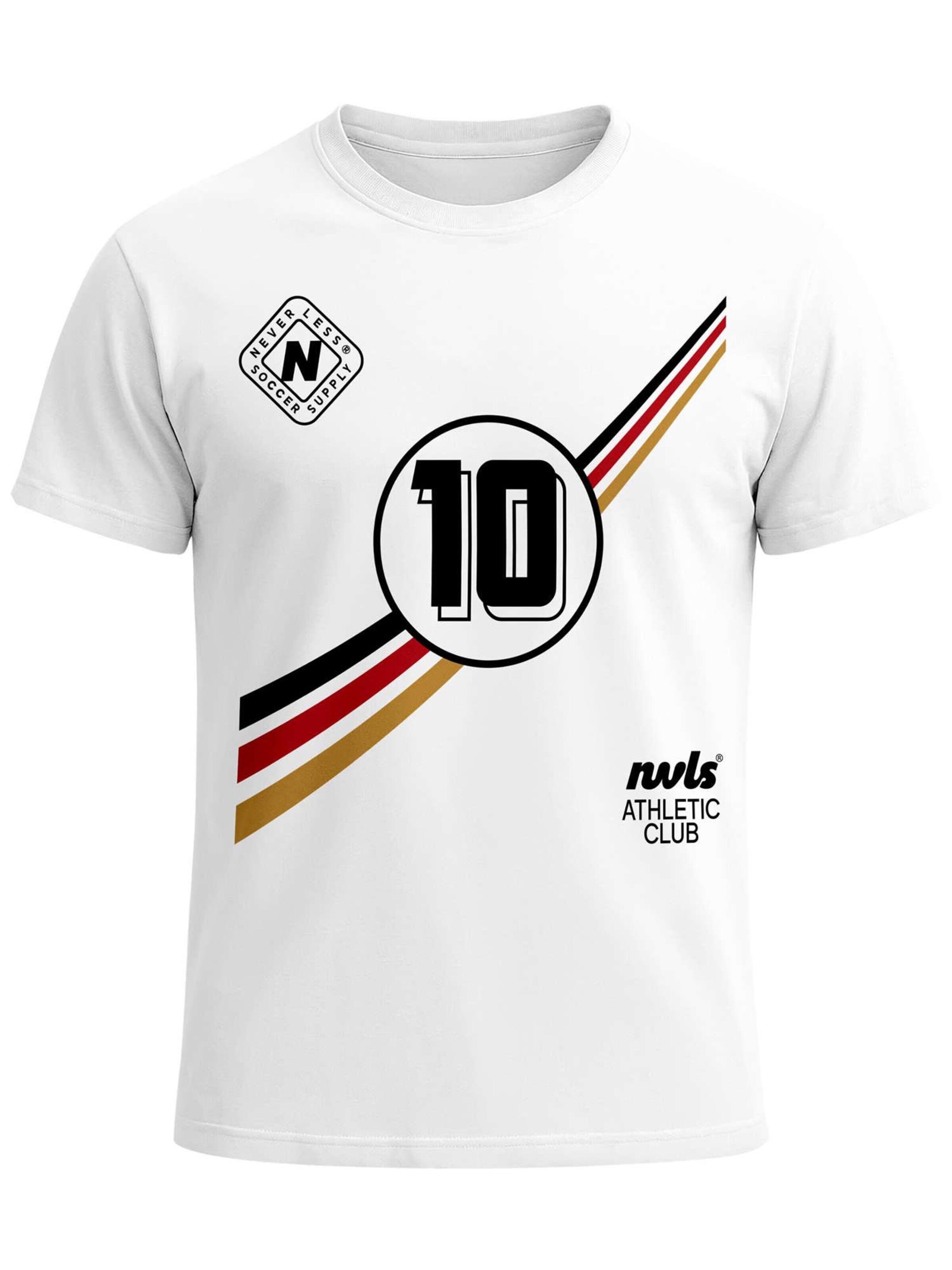 Neverless Shirt 'Number 10' in White: front