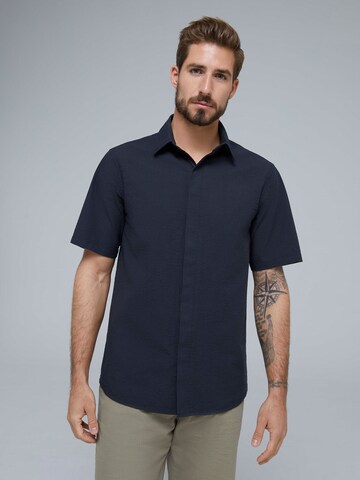 ABOUT YOU x Kevin Trapp Regular fit Button Up Shirt 'Harun' in Black: front