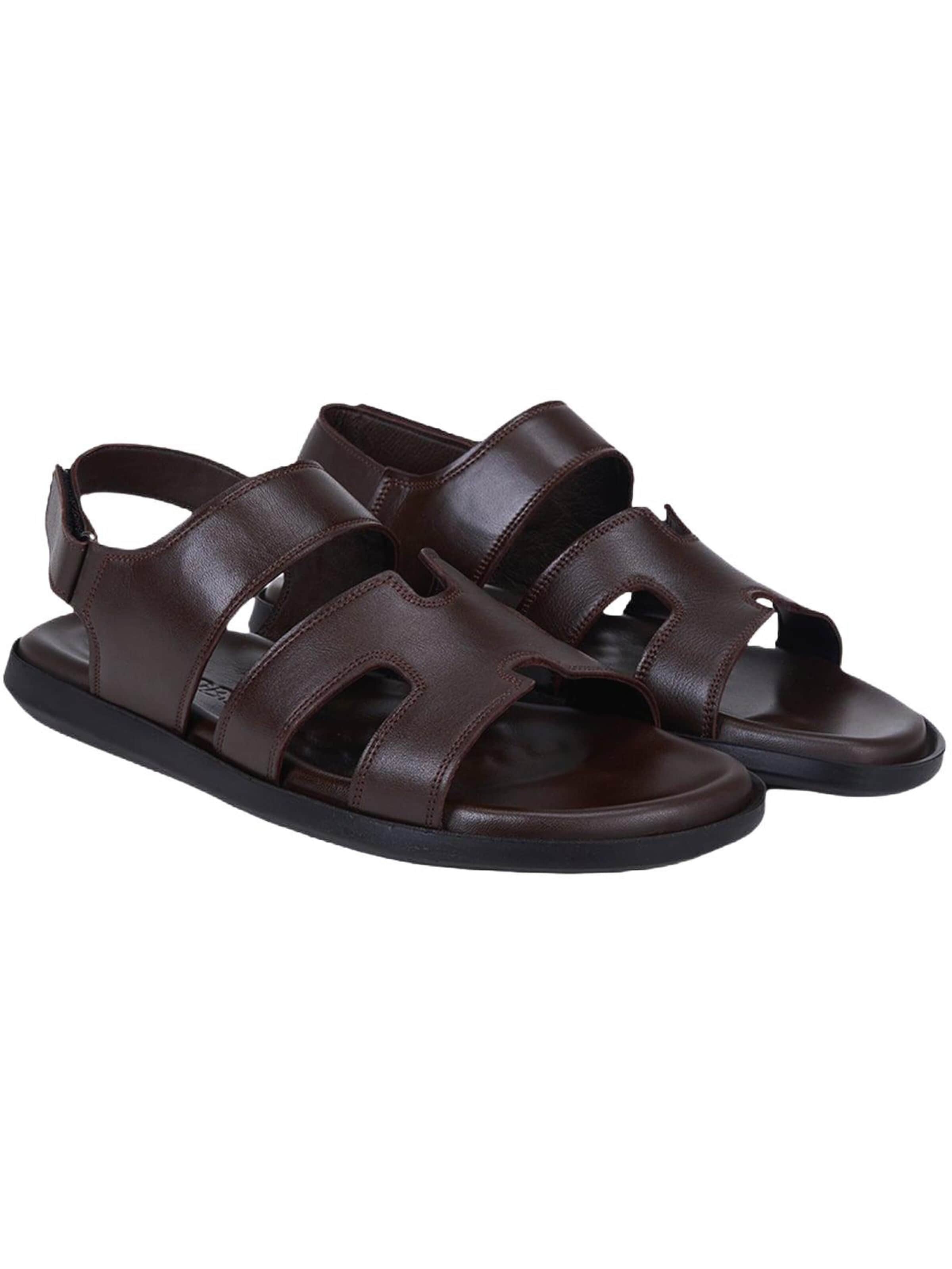 Desa Sandalen 'Sandalen' in Bruin: voorkant