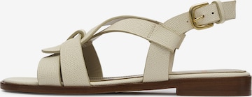 LOTTUSSE Sandals 'Nylo' in White: front