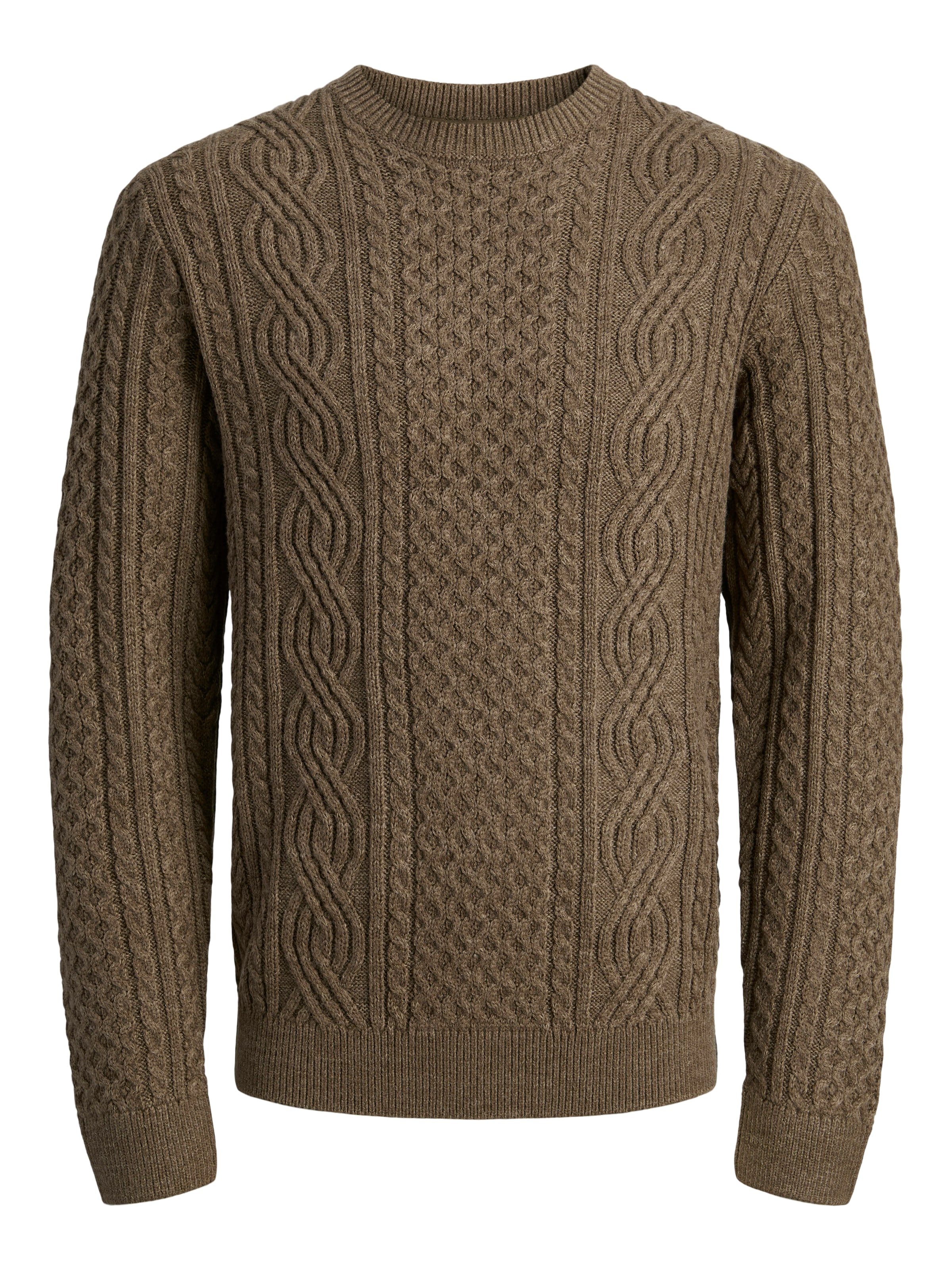 Pull-over 'JPRBLUsean' Jack & Jones Premium en marron : devant