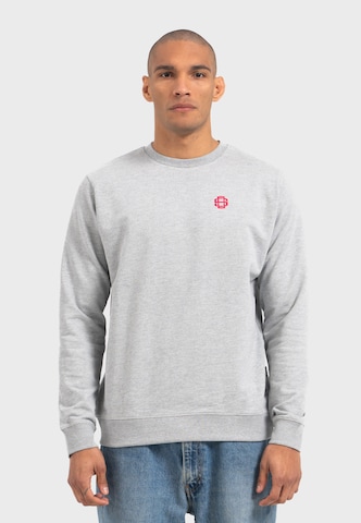 Oldskull Sweatshirt 'Retro Cherry Chaser Logo Graphic' in Grey: front