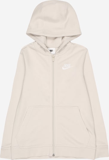 Nike Sportswear Sweat jacket in Cream / White, Item view