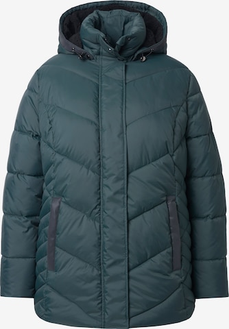 Ulla Popken Between-season jacket in Green: front