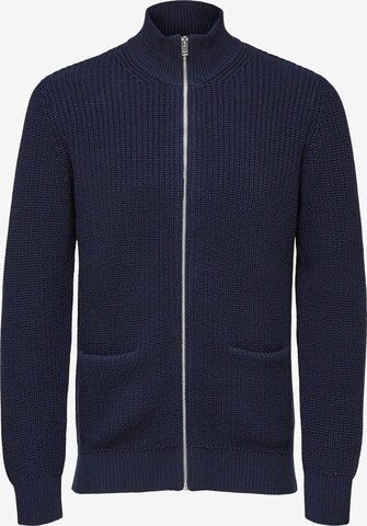 SELECTED HOMME Knit Cardigan 'Jordy' in Blue: front