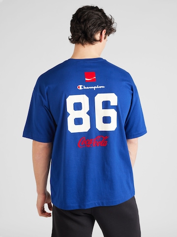 T-Shirt Champion Authentic Athletic Apparel en bleu : devant