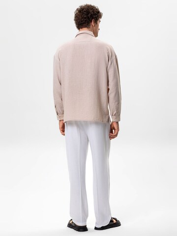 Antioch Comfort fit Button Up Shirt in Beige