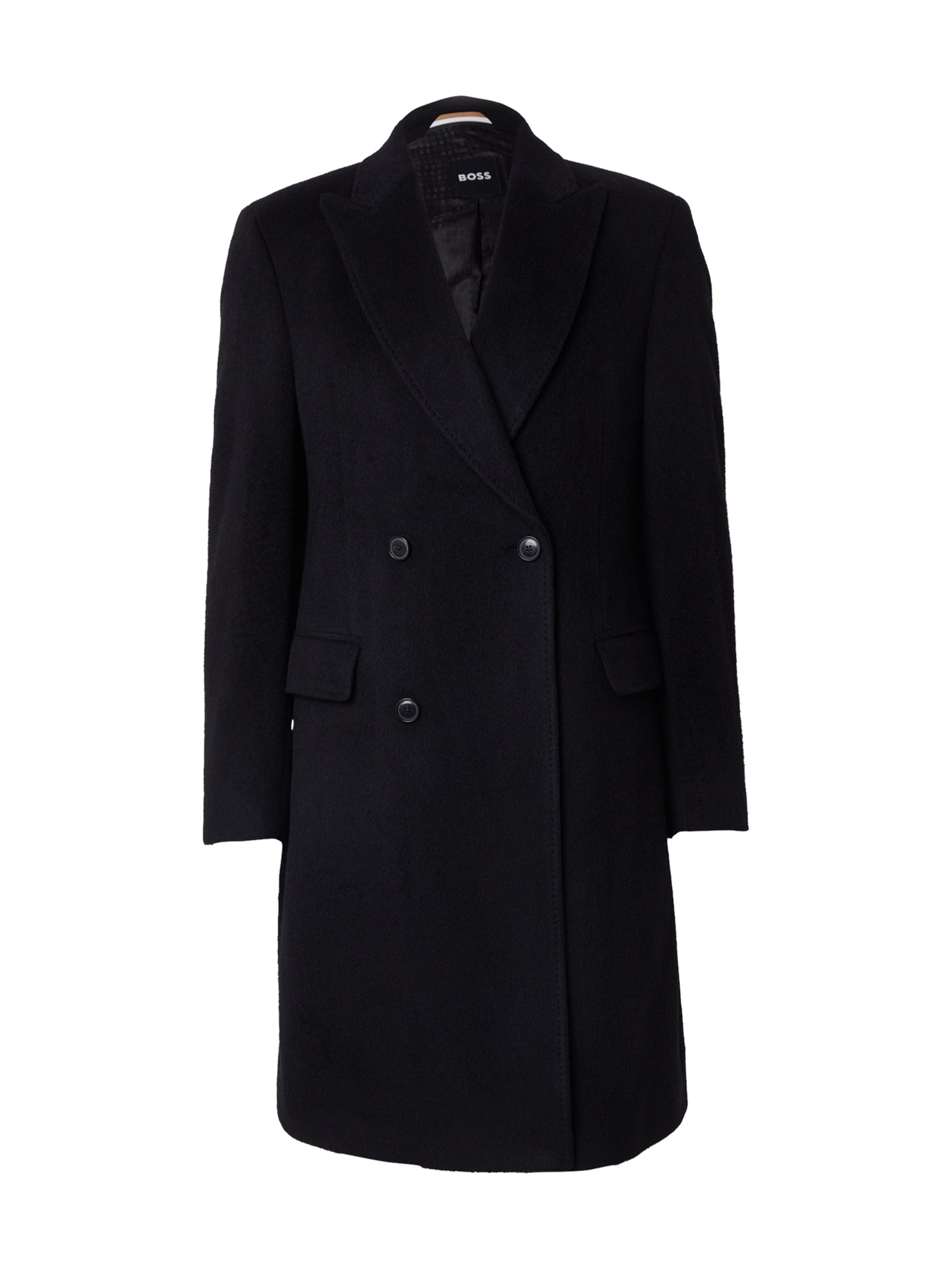 BOSSPrijelazni kaput 'H-Hyde-DB-Peak-254' - crna boja: prednji dio