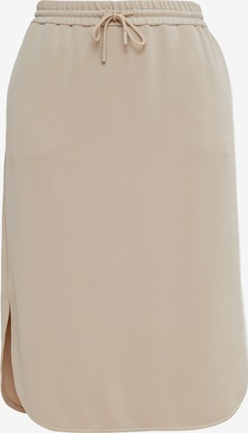 comma casual identity Rok in Beige: voorkant