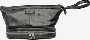 bupell Kulturtasche 'Luca' in Schwarz: Vorderseite