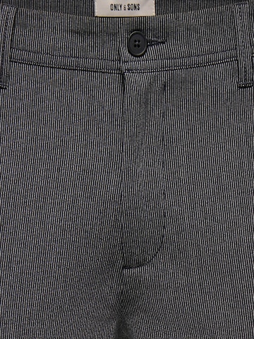 Only & Sons - regular Pantalón chino 'ONSWeft' en gris