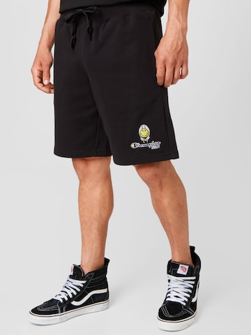 Champion Authentic Athletic Apparel Normální Kalhoty 'Bermuda' – černá: přední strana