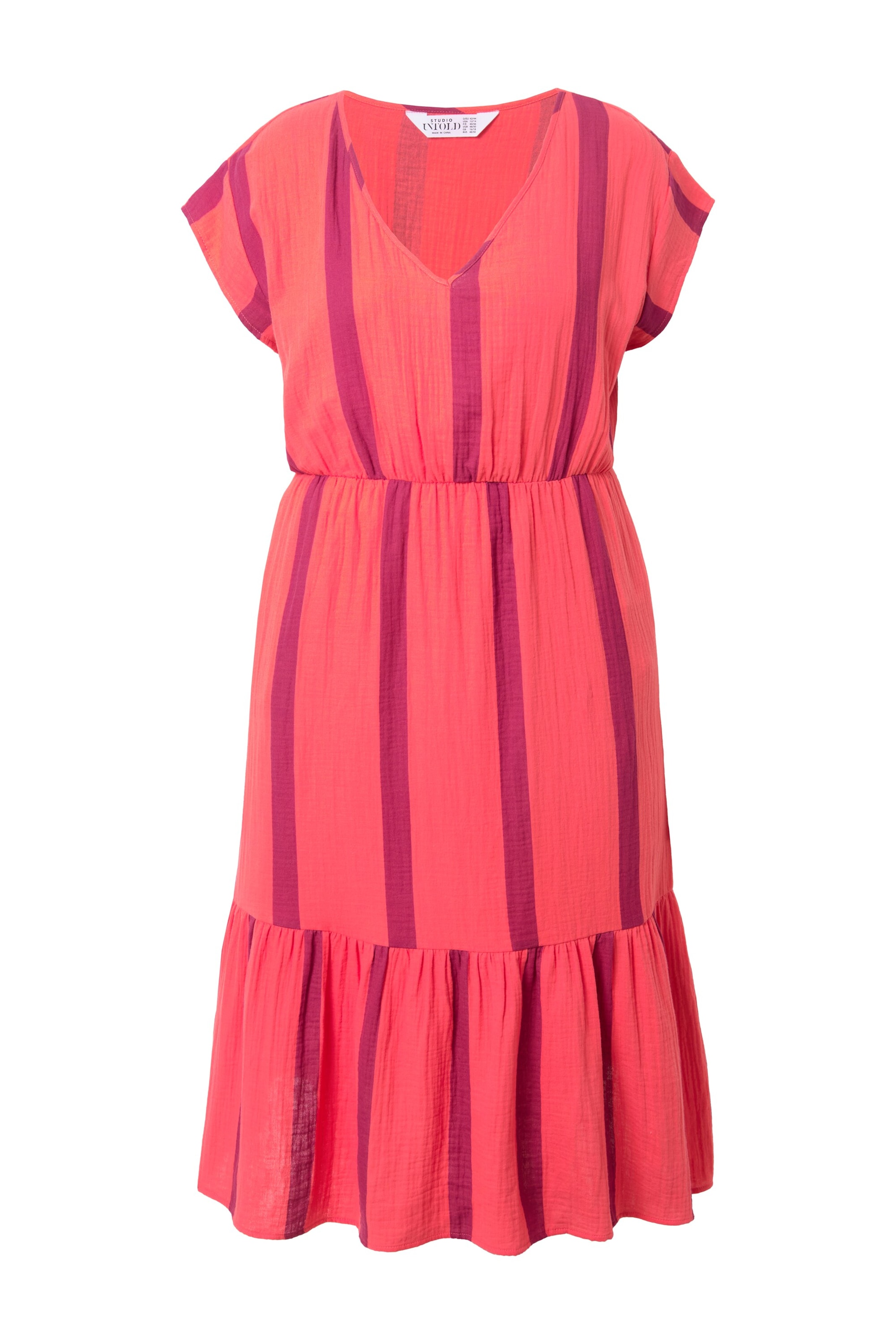 Studio Untold Jurk in Rood: voorkant