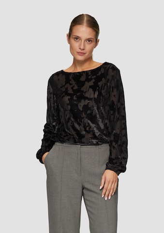 s.Oliver BLACK LABEL Shirt in Black: front