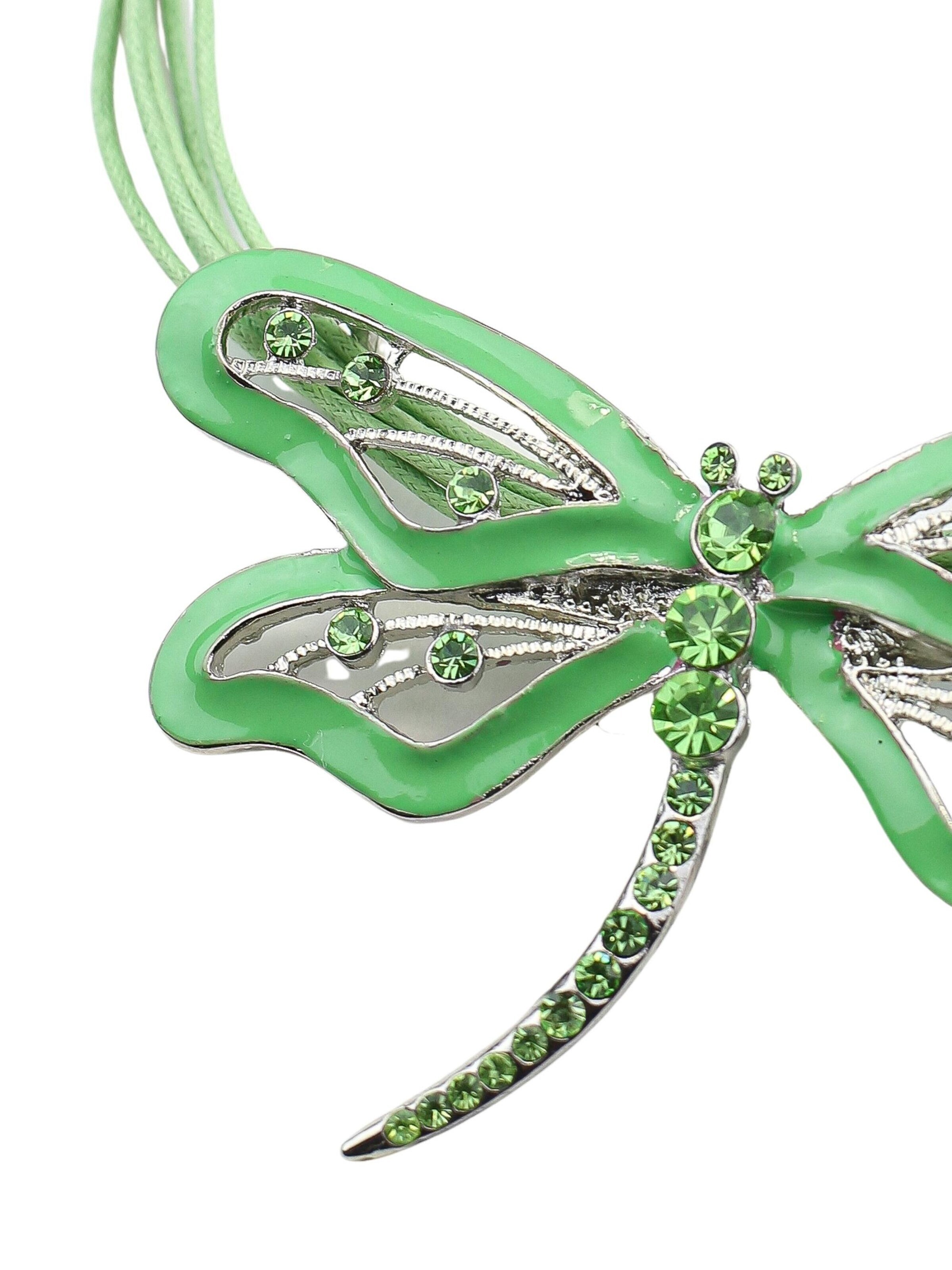 COLLEZIONE ALESSANDRO Necklace 'Dragonfly' in Green
